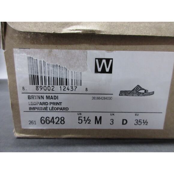 Used Clarks Brynn Madi Flat - Leopard Print Leather, Size 5.5 Medium for Women - Picture 5 of 5